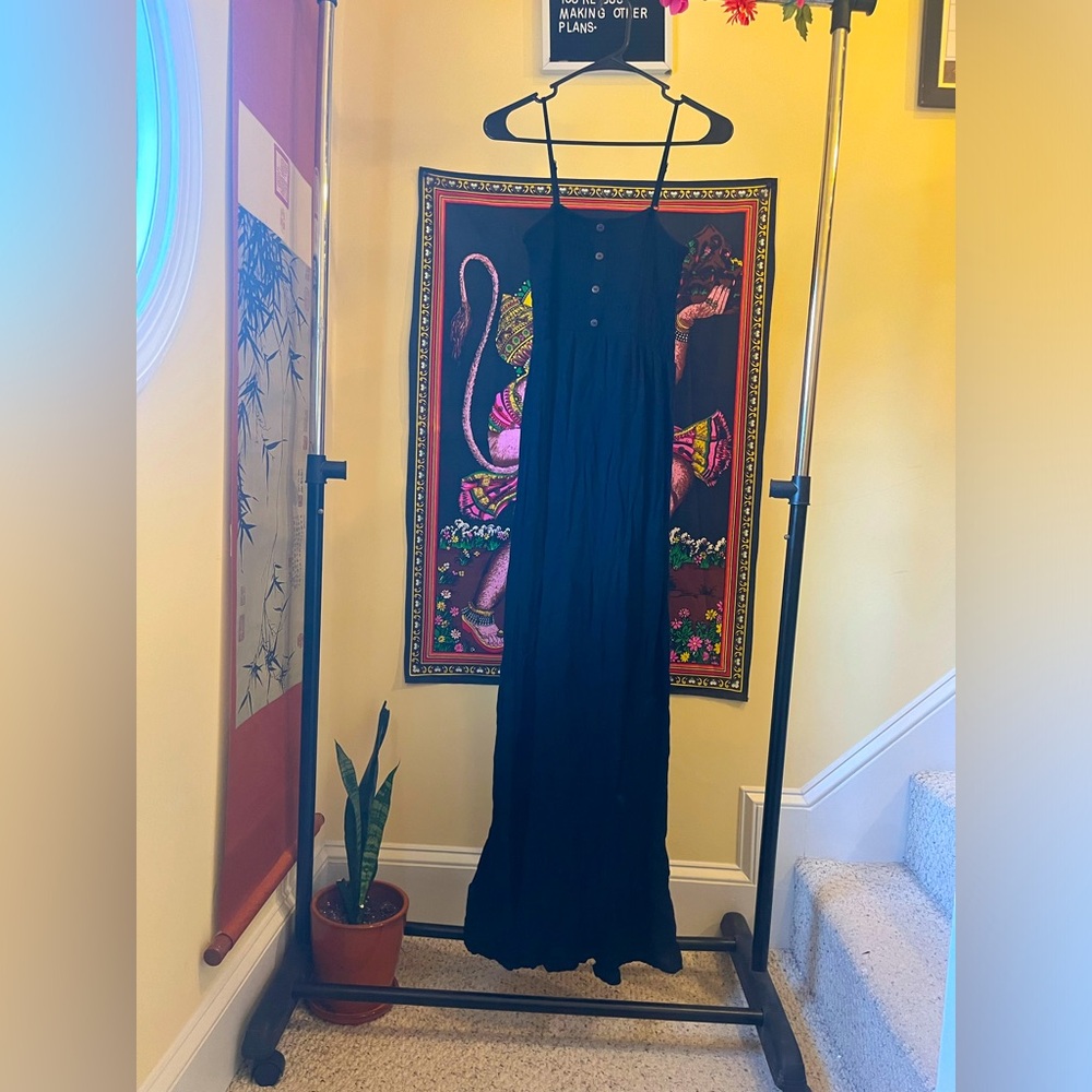 Black maxi dress
